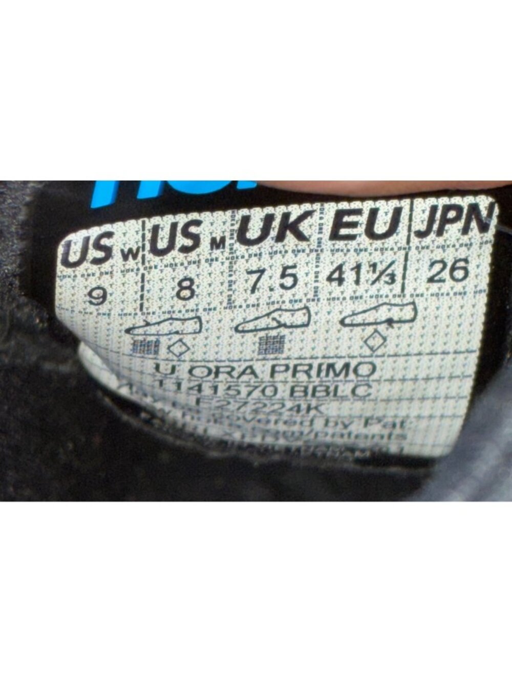Hoka Ora Primo Slip-On Sneakers women’s 9 Black Comfort Shoes Lightweight & Cush - Picture 6 of 9